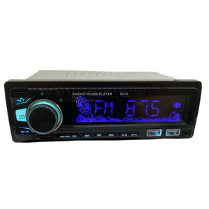 Single Din Auto Colors Car Stereo Media 12V Dual USB Car Audio App Fast Charging LCD Display Car Mp3 Player