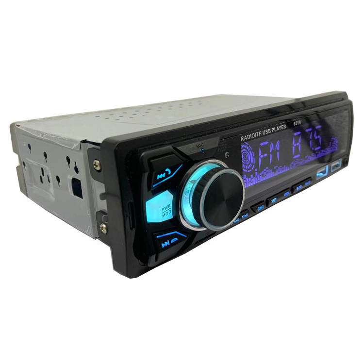 Single Din Auto Colors Car Stereo Media 12V Dual USB Car Audio App Fast Charging LCD Display Car Mp3 Player