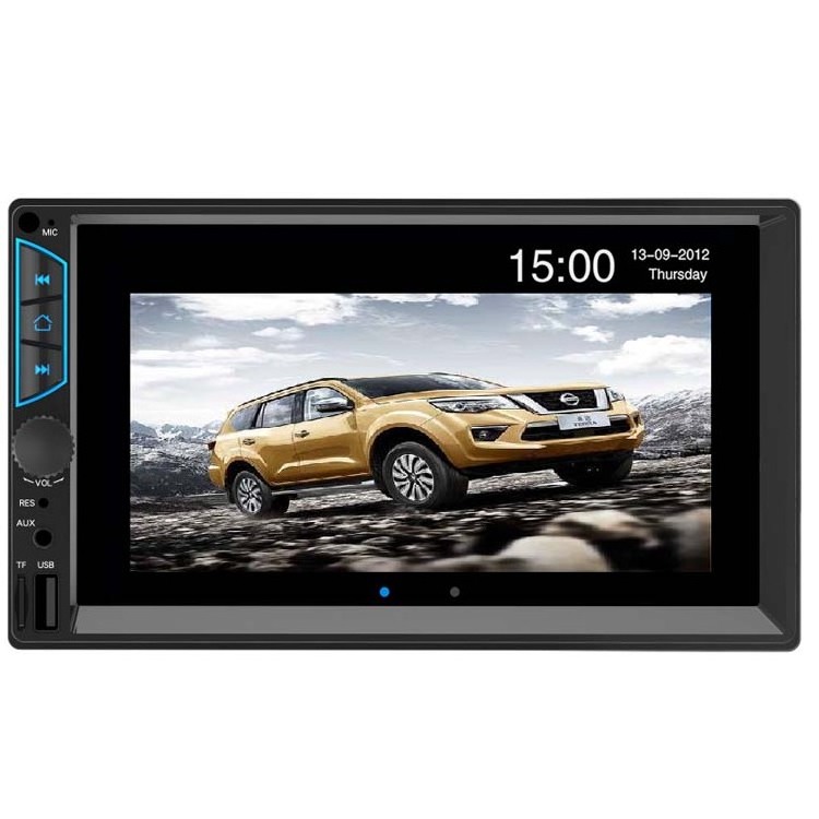 Double Din 7 Inch Video BT Car Stereo Rear Camera 7 Colors Car Audio Mirror Link Media 12V Car Mp5 Player