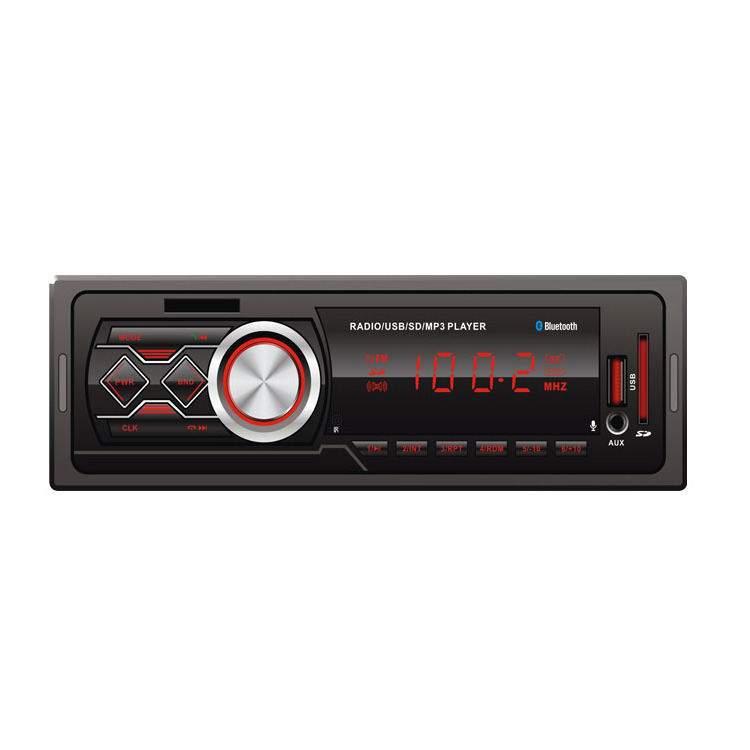 Professional Universal  Player Mp3 Stereo 12V Car Radio Player Aux-in Fm TF LED Display Car Audio