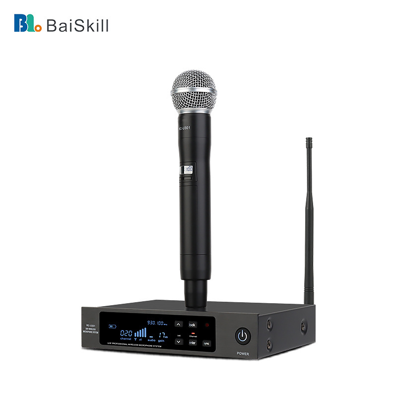 U301H-BK One To One Handheld Microphones Superior Sound Excellent Performance Simple Operation Microphone For Interview