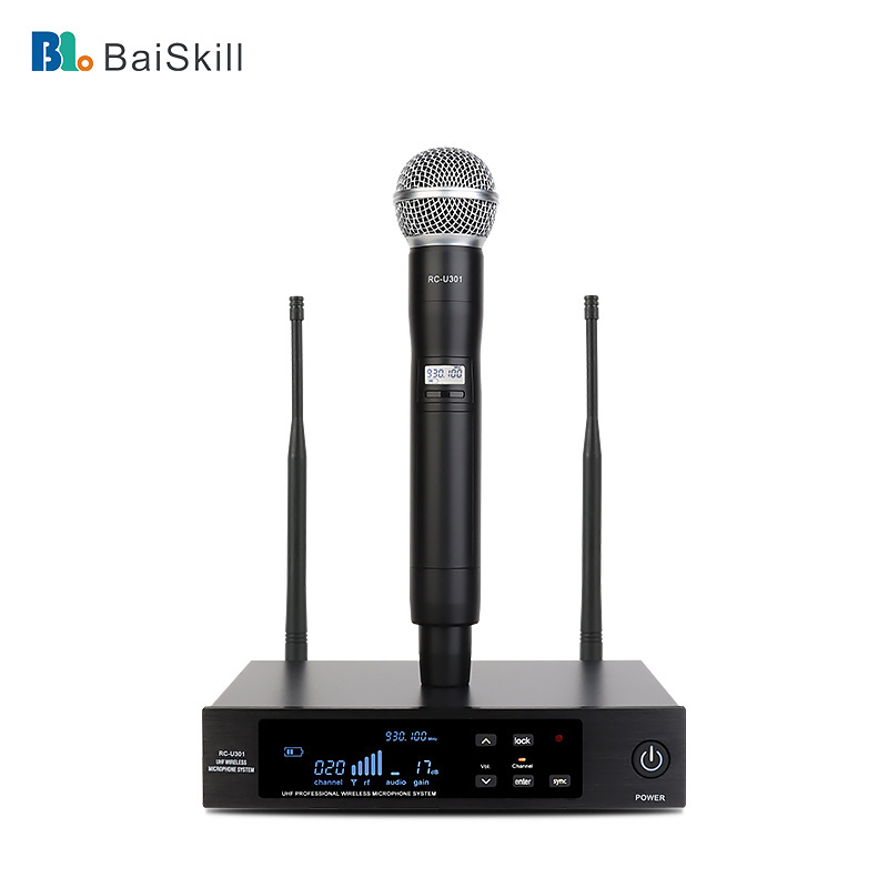 U301H-BK One To One Handheld Microphones Superior Sound Excellent Performance Simple Operation Microphone For Interview