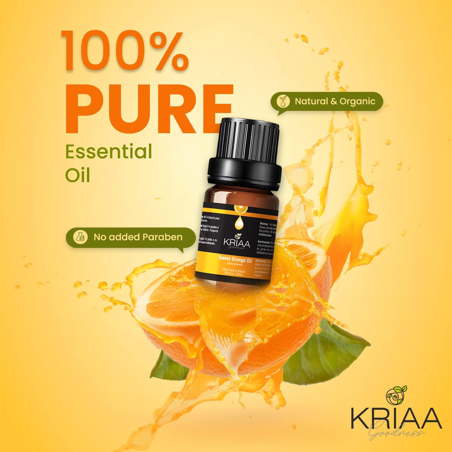 Kriaa Essential Oils Set 12x10ml,100% Pure Aromatherapy Essential Oil Kit Eucalyptus Lavender Lemon,Lemongrass,Peppermint