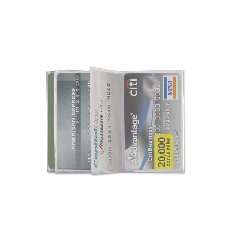 High Quality Waterproof PVC Transparent Name Card And Credit Card Holder