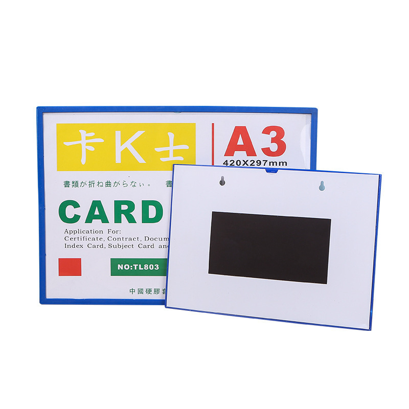 Wholesale High Quality Magnetic A4 A5 Plastic Card Case Clear Document File Case Menu Holder