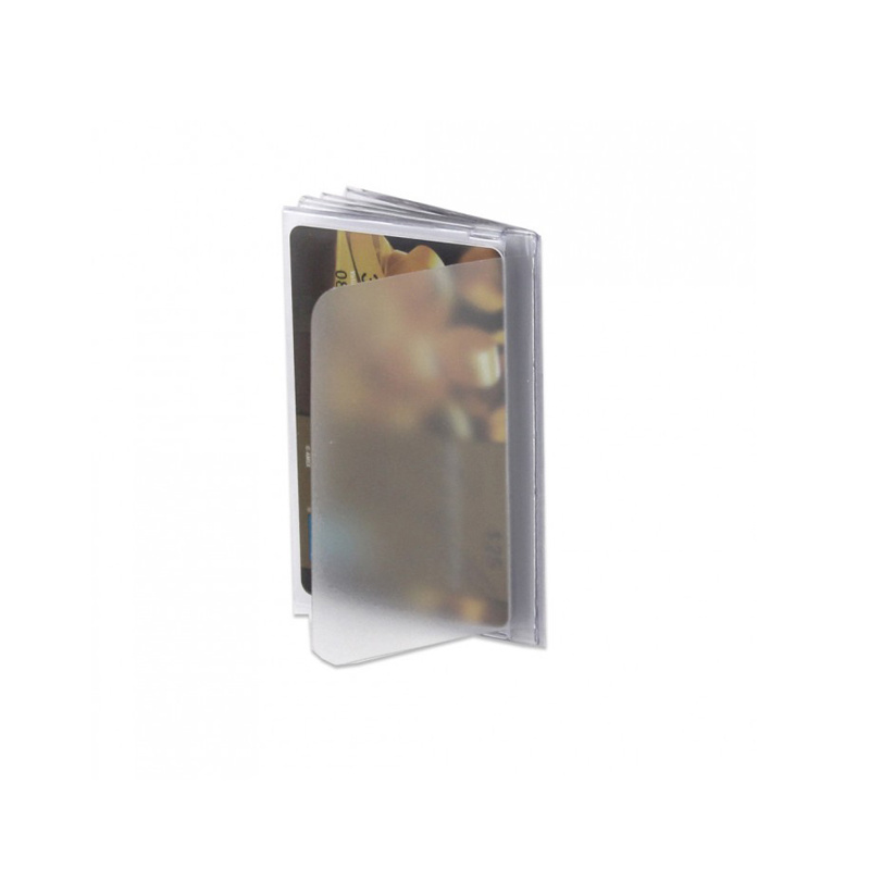 High Quality Waterproof PVC Transparent Name Card And Credit Card Holder