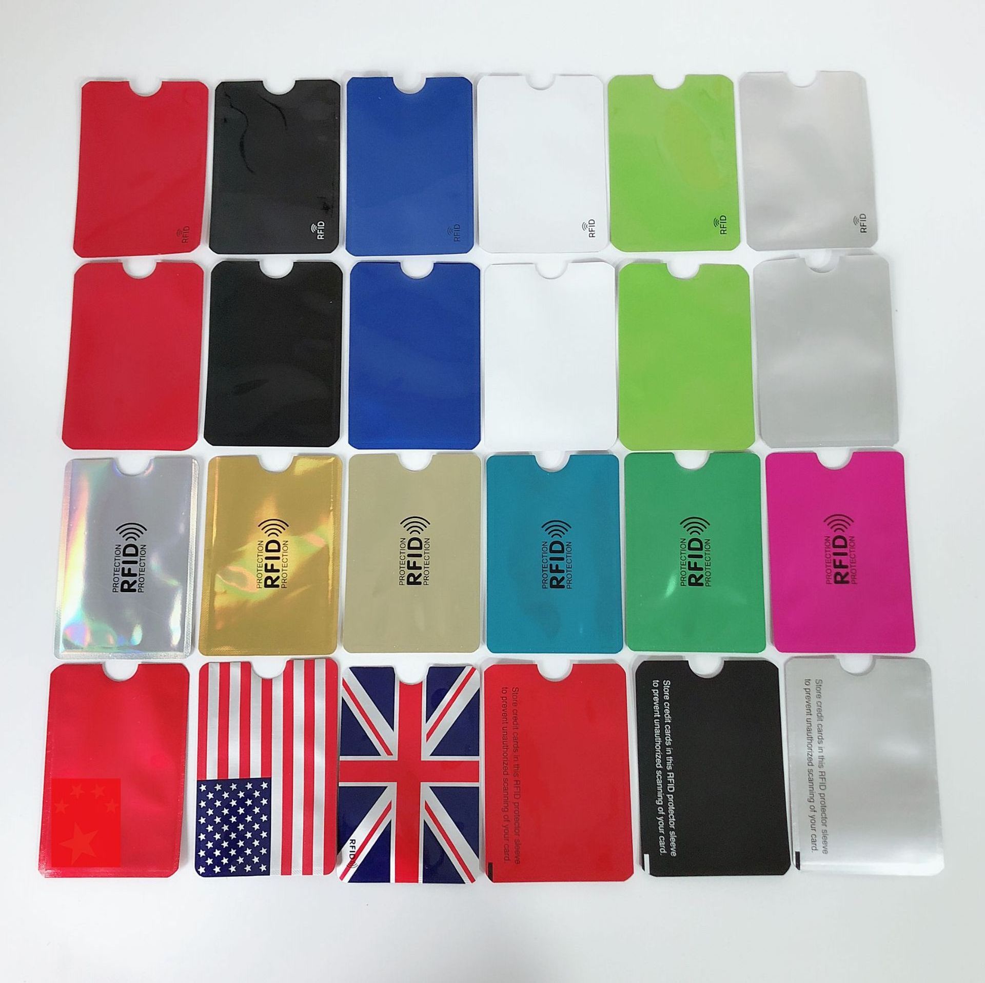 Id credit card holder card protector sleeve rfid sleeve rfid blocking sleeves