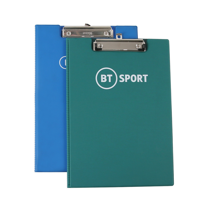 High Quality A4 Size PVC Clipboard Cover Folder Double Fold PVC Clipboard