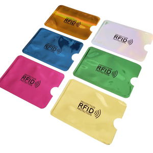 Id credit card holder card protector sleeve rfid sleeve rfid blocking sleeves