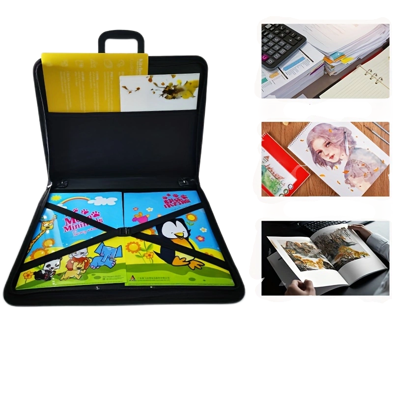 Hard Cover Presentation Ring Binder Painting Storage Bag A2 45X 62 cm Large PP waterproof Art Portfolio