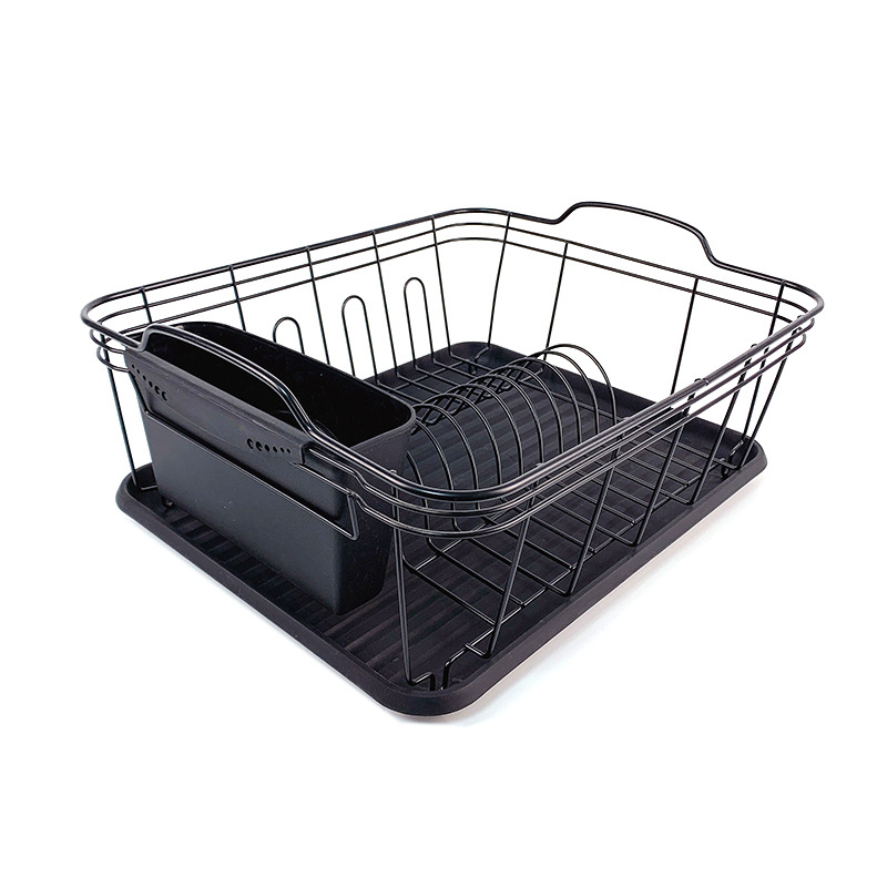 Metal Tableware Dish Drying Rack Multifunctional Plate Drainer Kitchen Storage Small Table Wire Steel Dish Rack