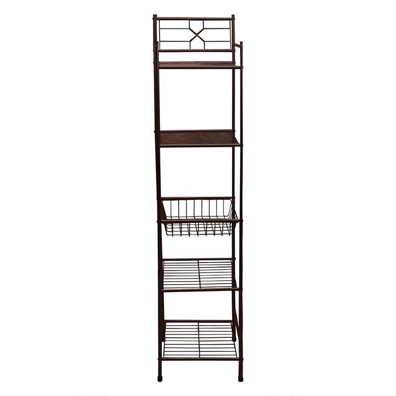 Toilet Rack Organizer Metal Steel 5 Tier Towel Holder Steel Display Stand Bathroom Shelves Storage Racks Shelving Units