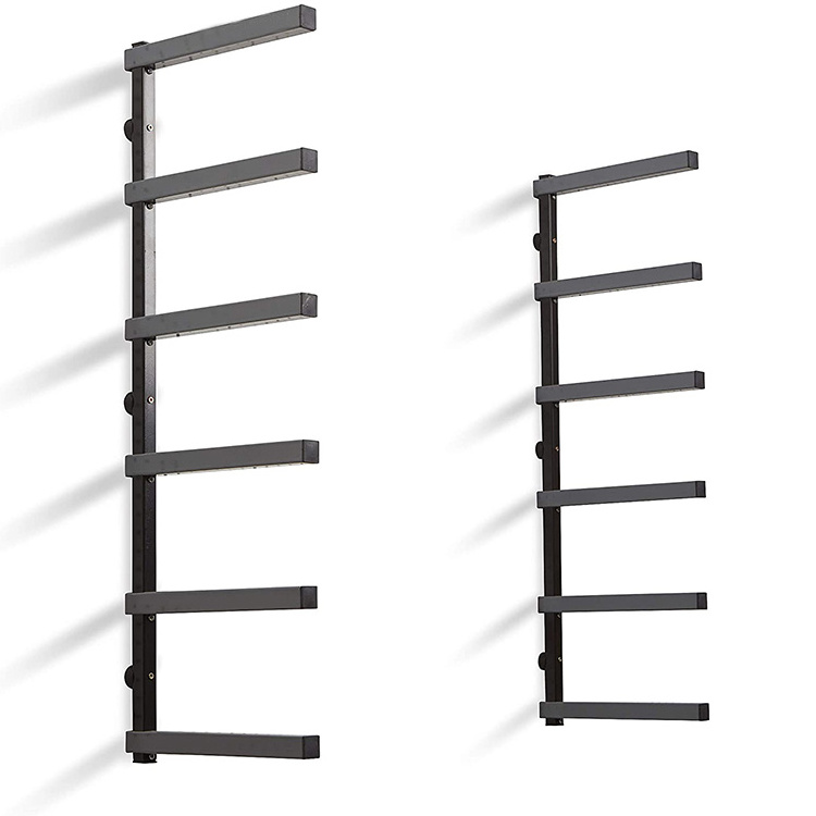 3 Level 6-Level Wall Mount Storage Rack Warehouse Storage Wood Organizer and Lumber Storage Metal Rack