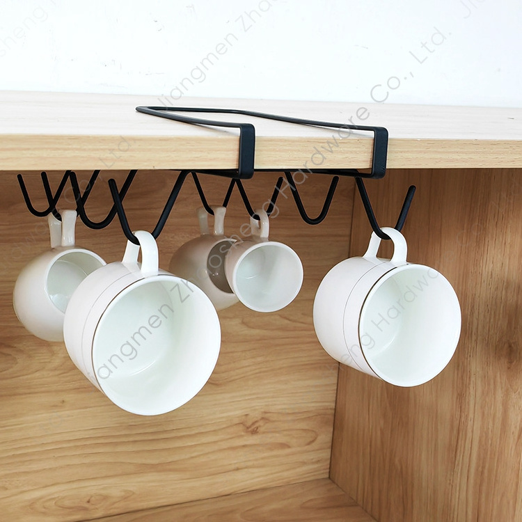 Undershelf Table Mug Tea Cup Hanger Under Cabinet Drying Rack Cup Stand Holder For Coffee Shop Home Kitchen Bar