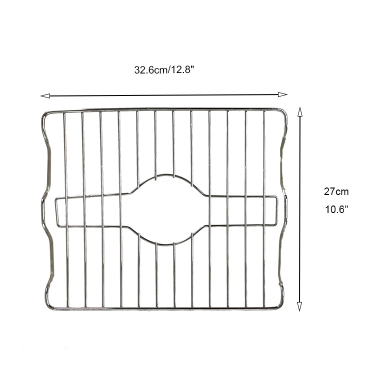 Custom Made Sink Protector Grids Sink Drying Rack Stainless Steel 304 No Rust Kitchen Rack Grid for Sink