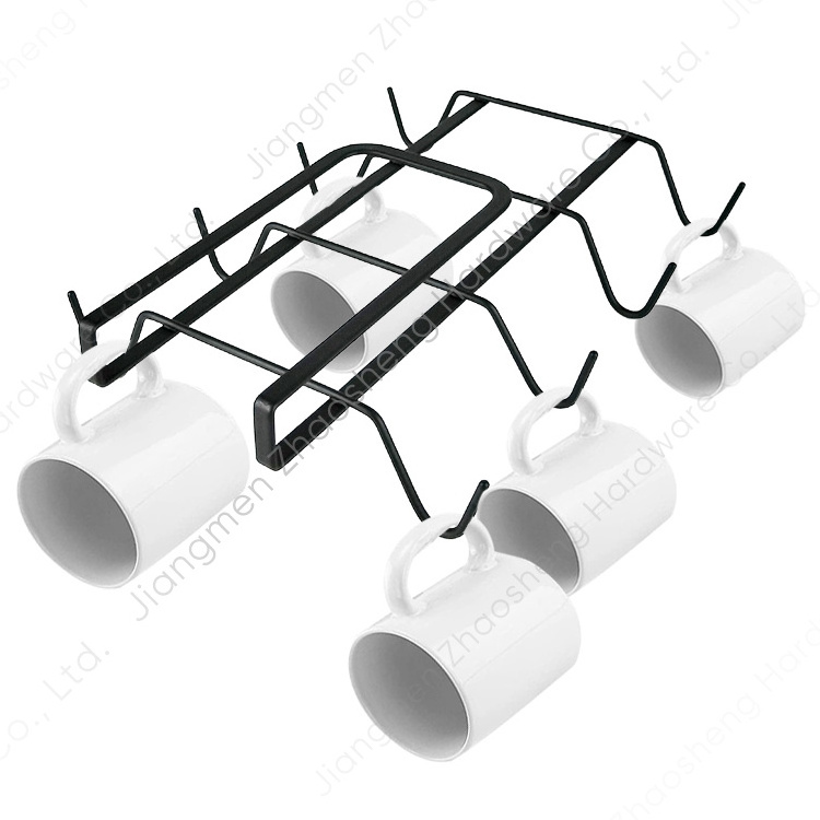 Undershelf Table Mug Tea Cup Hanger Under Cabinet Drying Rack Cup Stand Holder For Coffee Shop Home Kitchen Bar