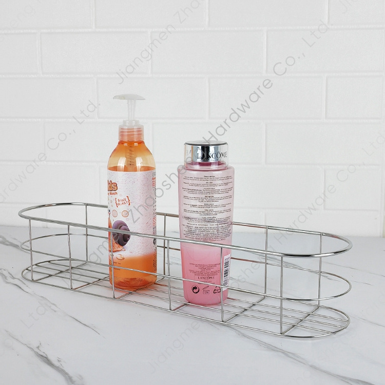 Accessories Rectangular Shower Organizer Caddy Stainless Steel Wall Shelf Organizer For Bathroom Bedroom Kitchen Living Room