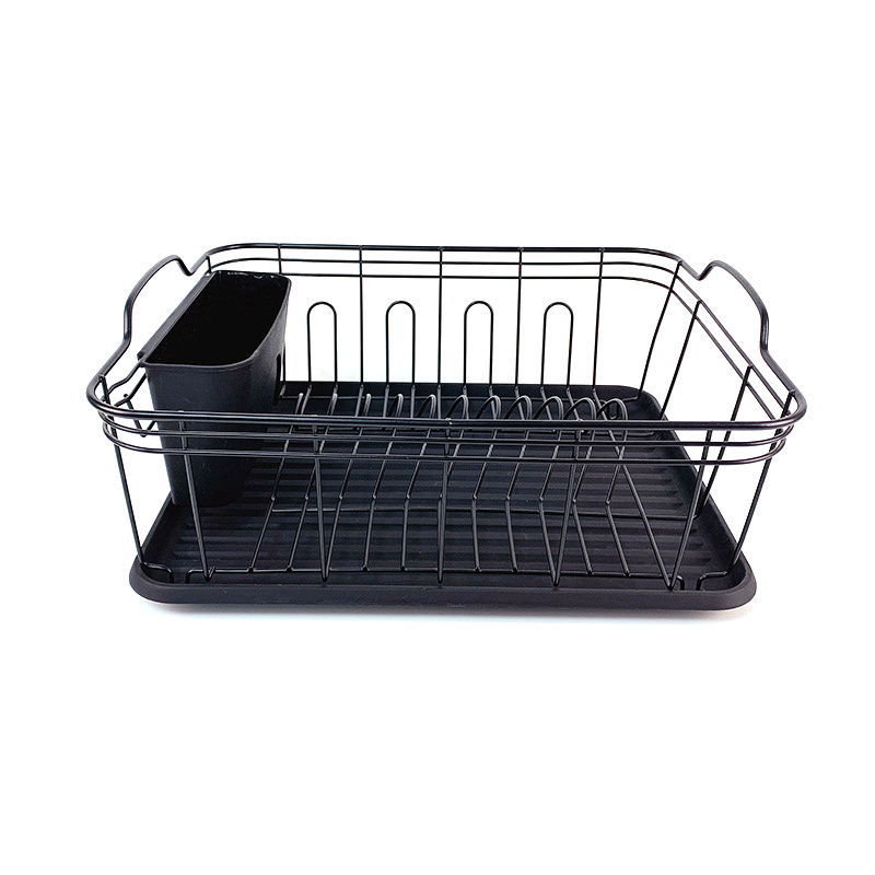 Metal Tableware Dish Drying Rack Multifunctional Plate Drainer Kitchen Storage Small Table Wire Steel Dish Rack