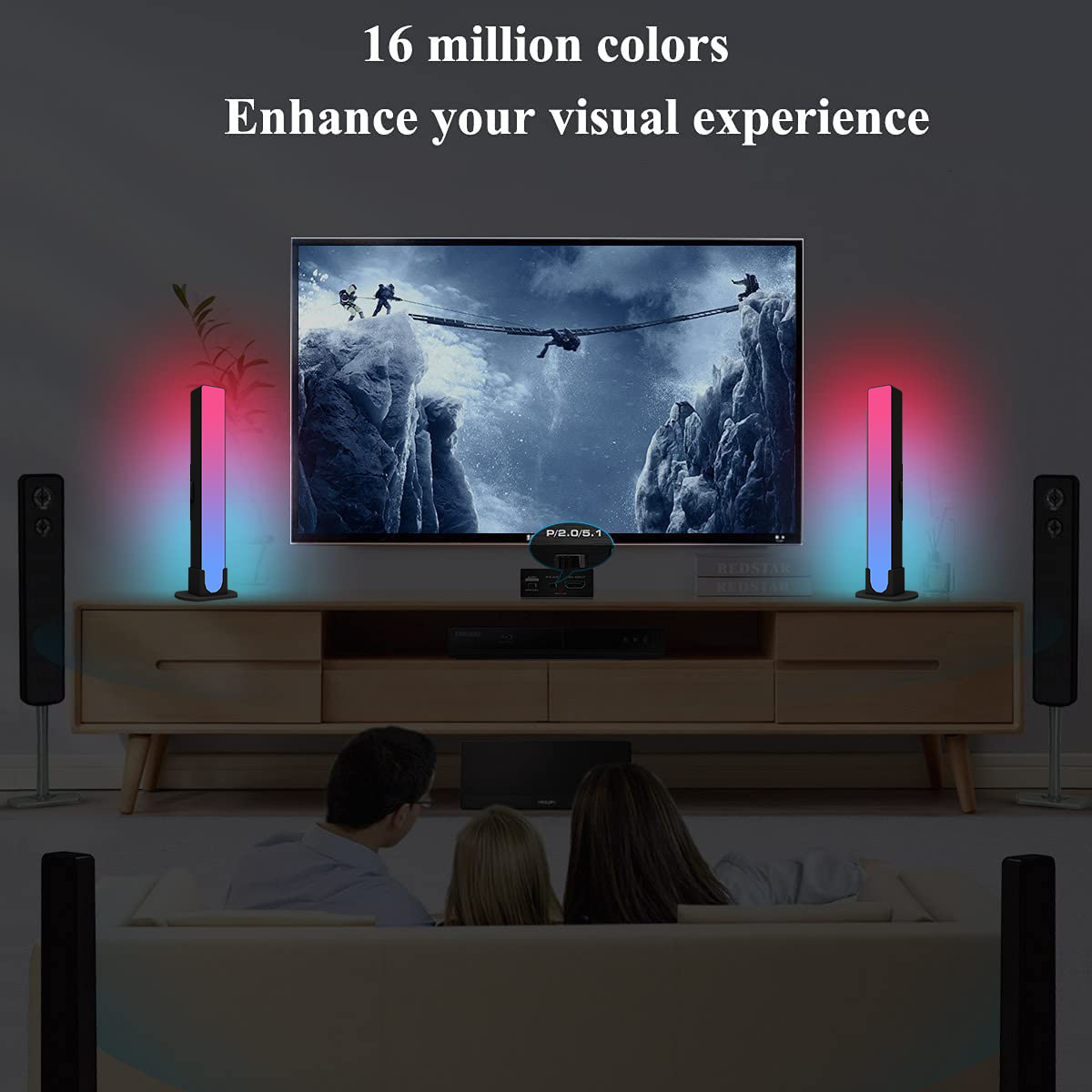 acrylic optic fiber lights led rgb ambient lighting gamer computer table lamp rgb tv back light rgb desktop atmosphere desk lamp