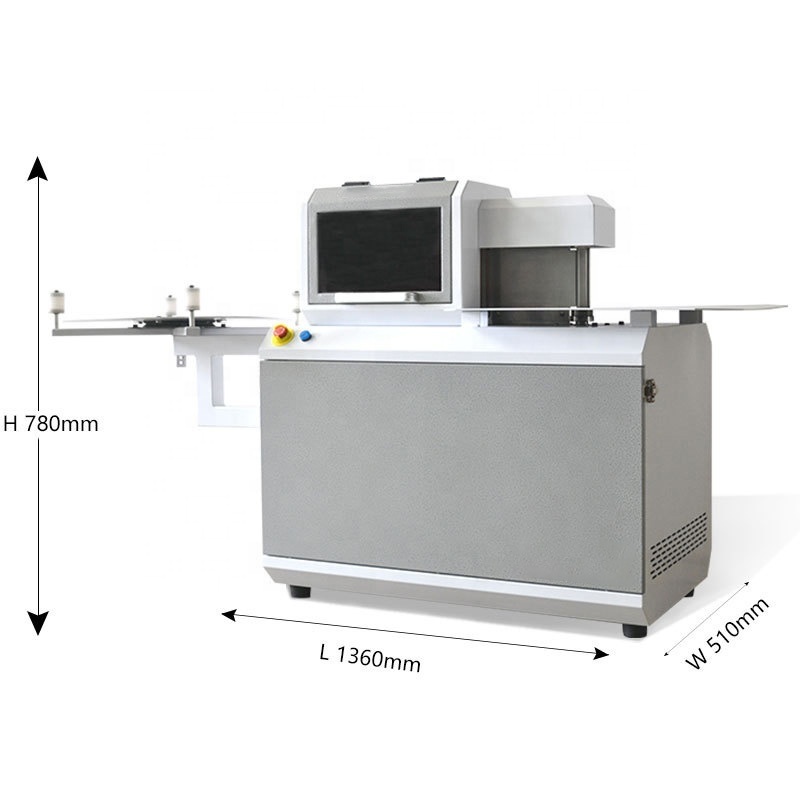 Aluminum edge flat light word equipment simple and easy rebar channel letter bending machine