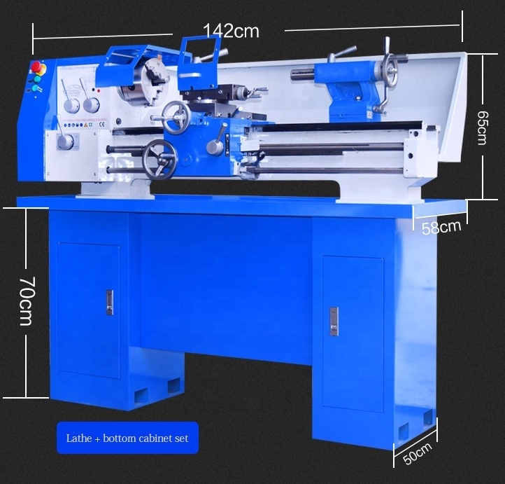 Multi-function metal table top industrial high-power manual lathe machine heavy duty mill combo price