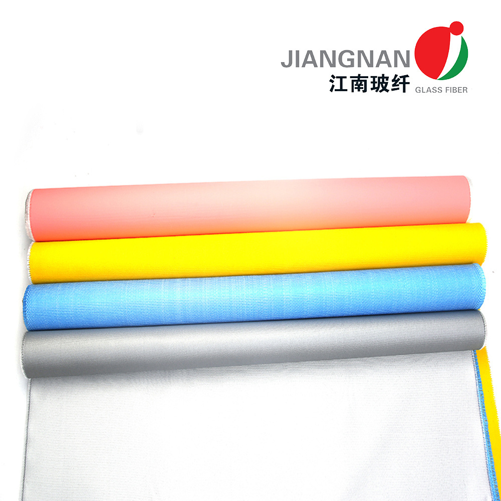 High Temperature Heat Resistant Fireproof Silicone Rubber Coated Fiberglass Cloth for Removable Insulation Jacket