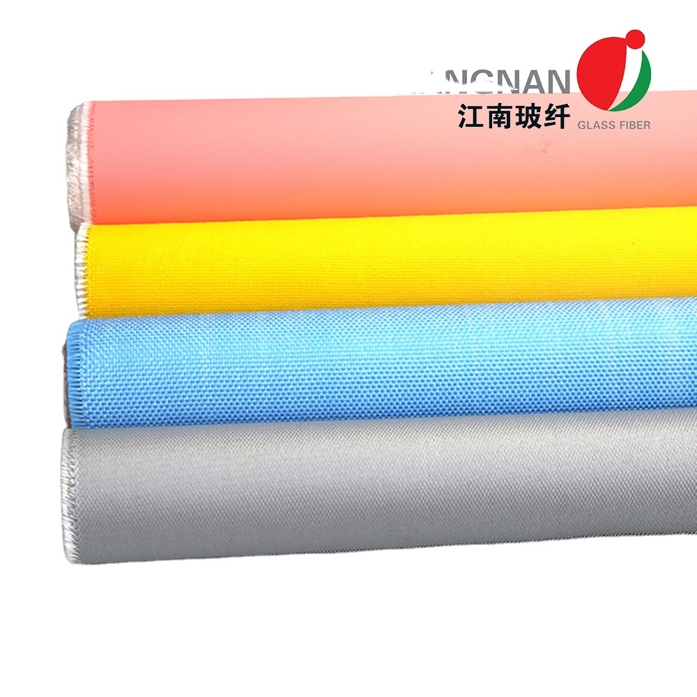 High Temperature Heat Resistant Fireproof Silicone Rubber Coated Fiberglass Cloth for Removable Insulation Jacket