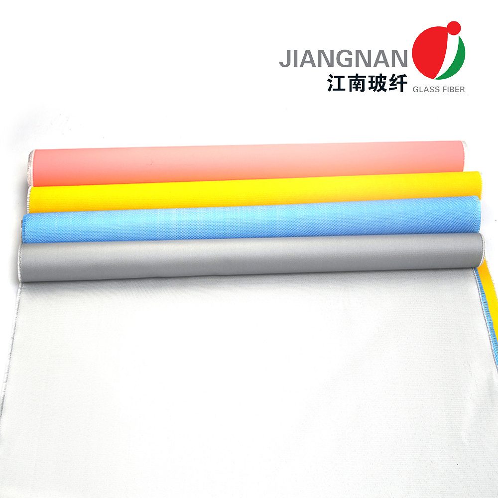 High Temperature Heat Resistant Fireproof Silicone Rubber Coated Fiberglass Cloth for Removable Insulation Jacket