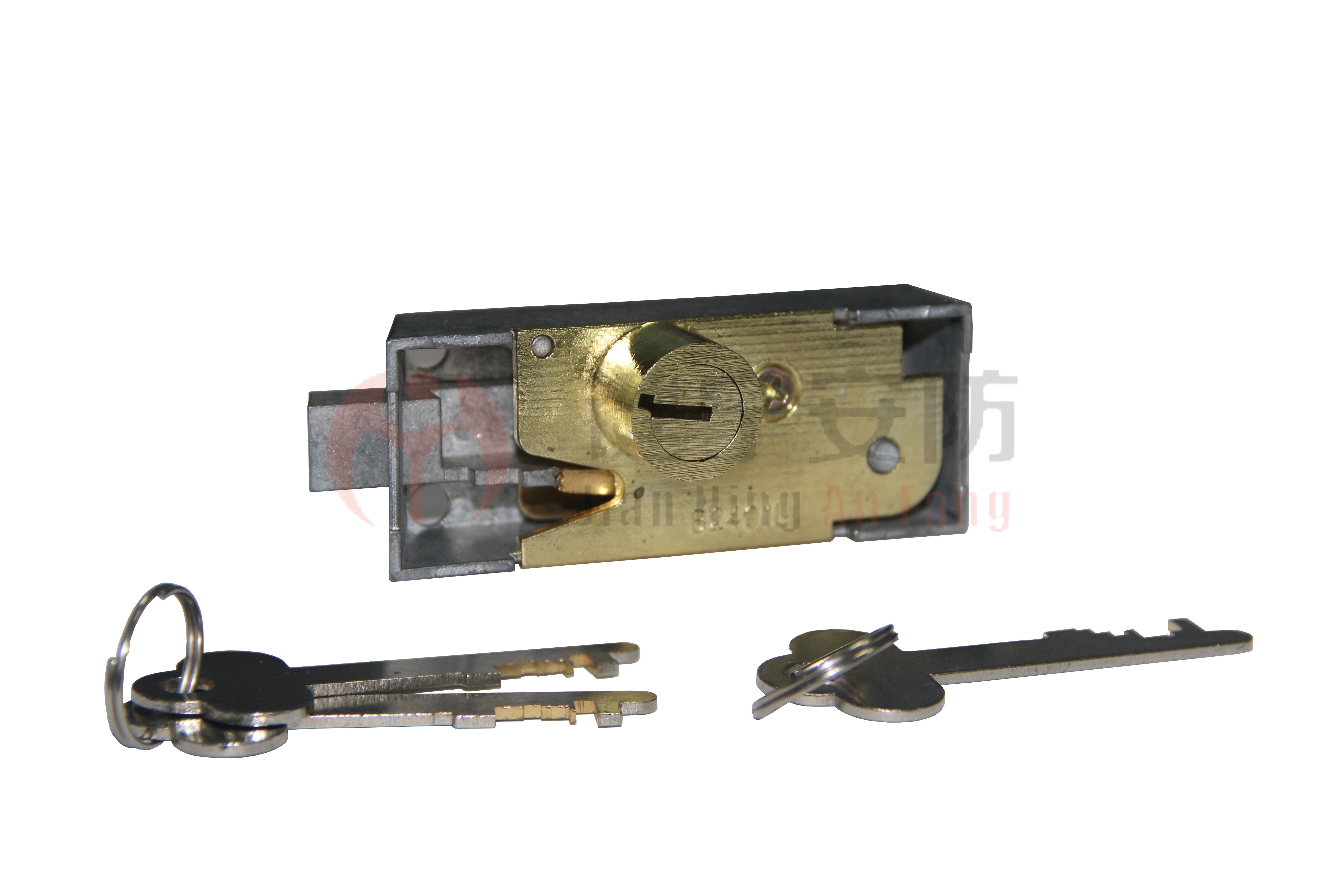 Two Keys Safe Deposit Locker Lock Single Nose  B2401