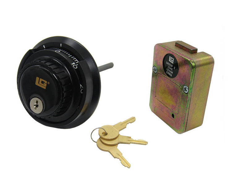 LA GARD Mechanical Combination Safe Lock with Key Locking Dial