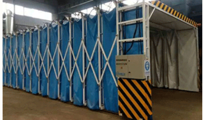 Mobile Telescopic Folding Track Spray Booth for Mechanical Car Furniture