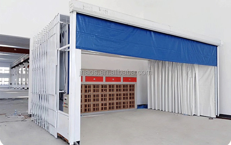 Telescopic Mobile Car Painting Spray Booth with Dry Cabinet 6.5m