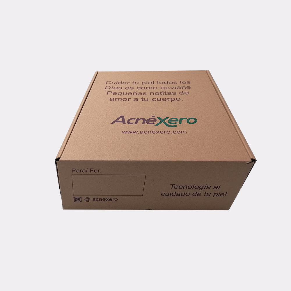 Recycled custom ecommerce express packaging brown kraft paper box die cut corrugated shipping box