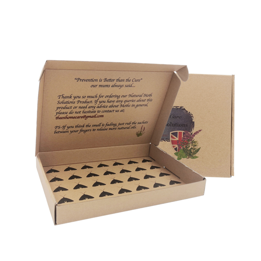 Custom Recyclable Brown Kraft Corrugated Box customized Kraft Paper Shipping Packaging Box