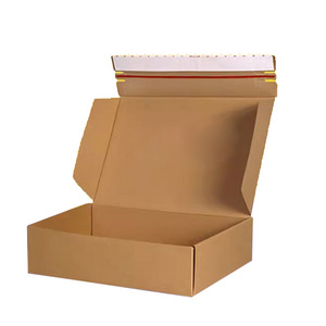 Custom Recyclable Brown Kraft Corrugated Box customized Kraft Paper Shipping Packaging Box