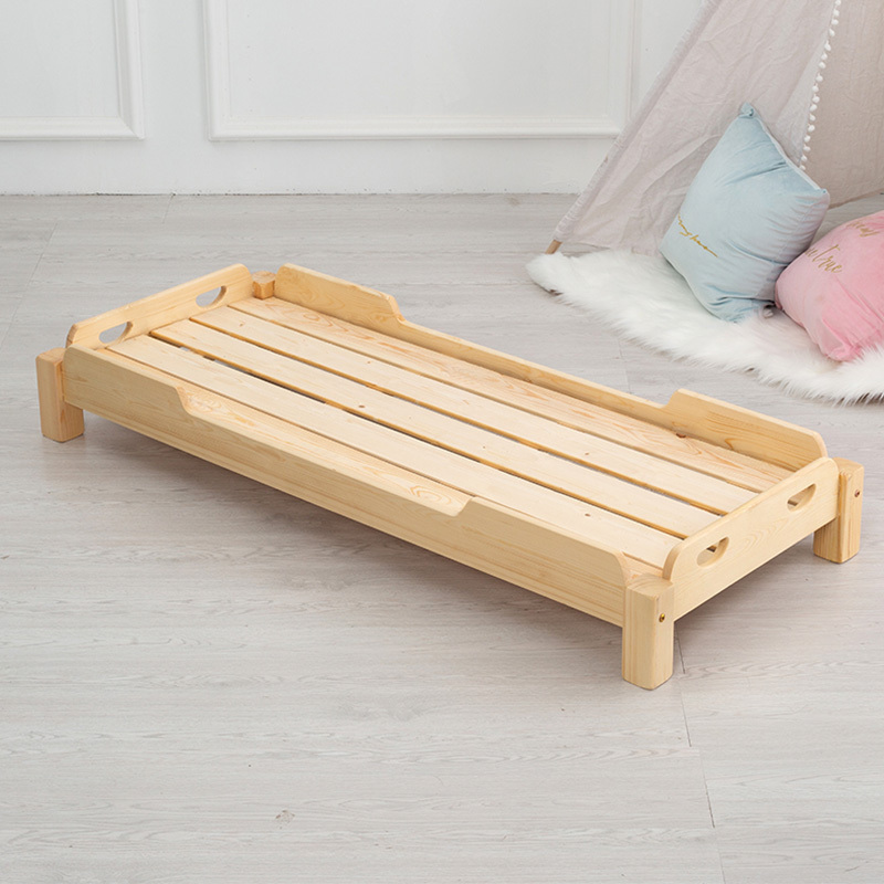 Kindergarten Daycare Bed Hosting Solid Wood Cot Children Special Stacking Baby Special Bed Single Bed