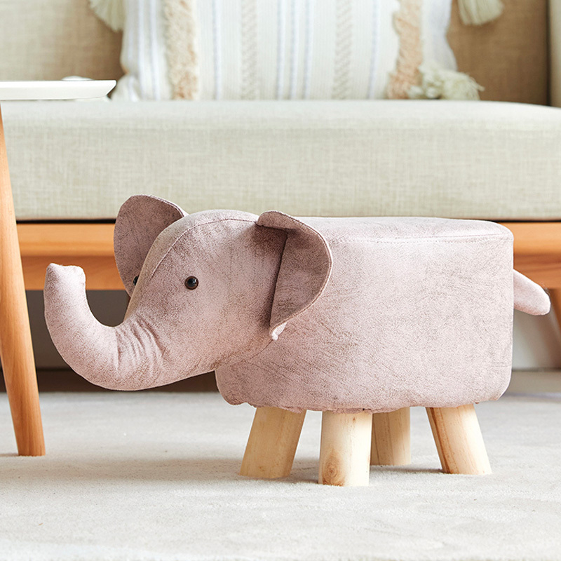 Creative Elephant Child Small Bench Children's Dwarf Stool animal shape cartoon chair