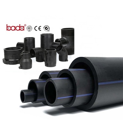 PE100 poly pipe hdpe electrofusion fitting elbow tee joints for pe pipes clamps electro butt fusion fitting of pipe