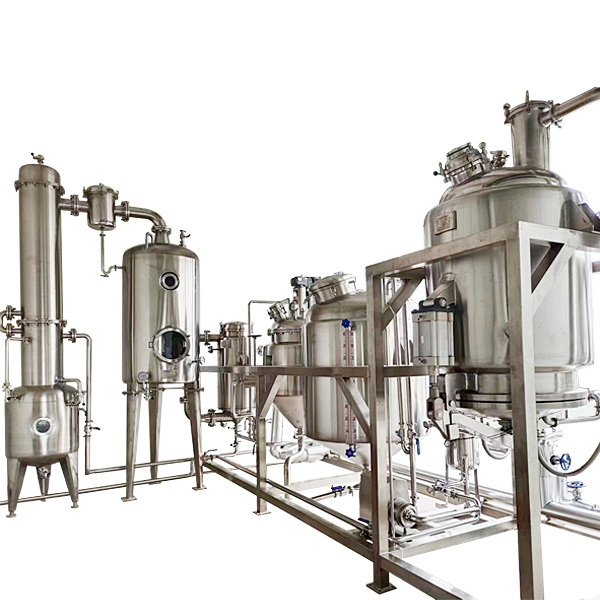 Pilot scale use Small type  extraction tank and concentraton equipment solvent ultrasonic herb extraction machine