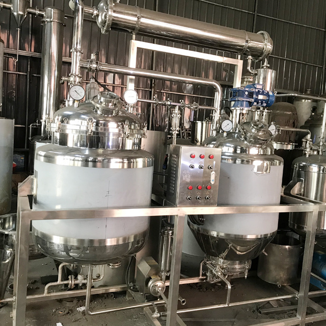 Pilot scale use Small type  extraction tank and concentraton equipment solvent ultrasonic herb extraction machine