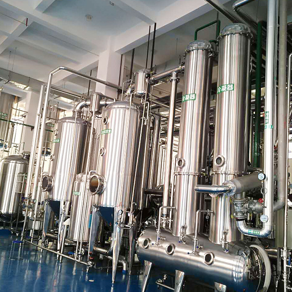 Jinbang syrup liquid vacuum multiple double effect evaporator for milk juice concentrator