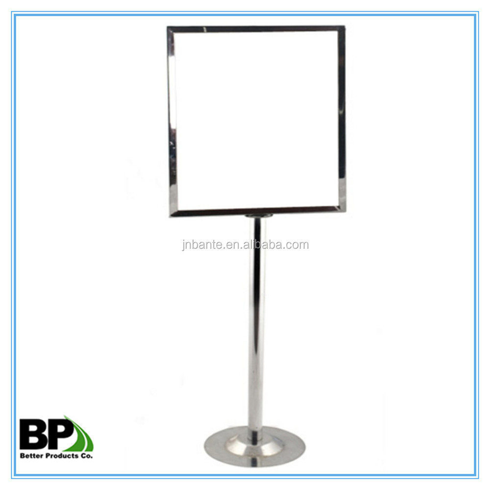 Versatile metal bulletin sign stand for advertising and warning purposes economy outdoor sign stand floor standing sign holder