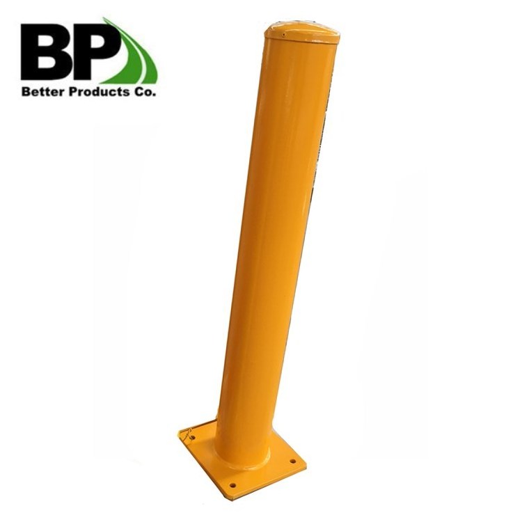 Hot Sales Traffic warning corner bollards Top cutting steel bollard for Traffic