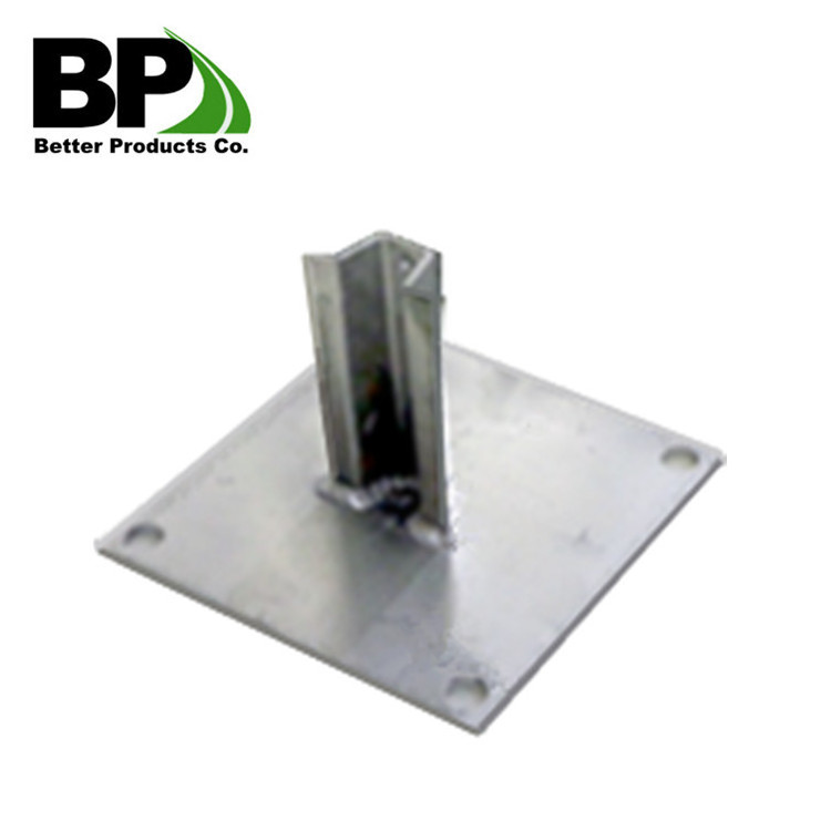 Portable metal steel square tube bases