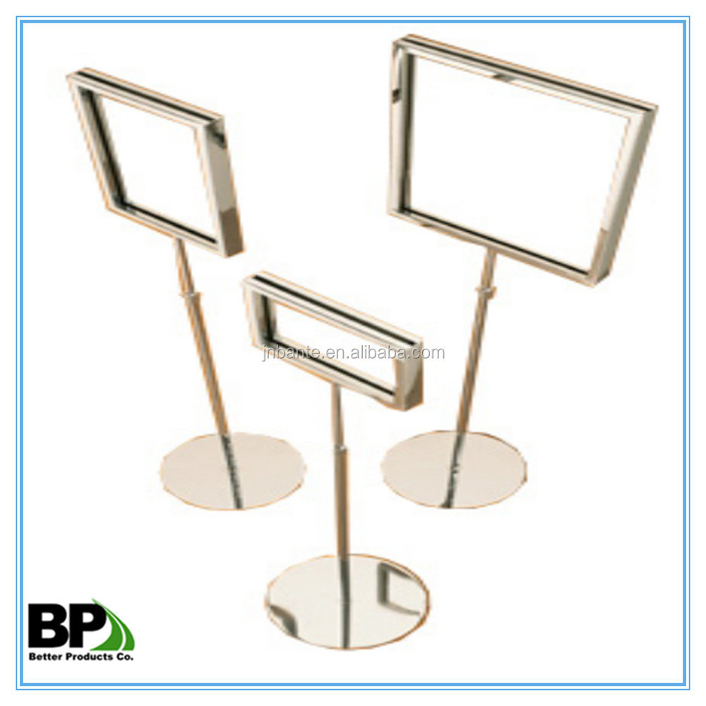 Versatile metal bulletin sign stand for advertising and warning purposes economy outdoor sign stand floor standing sign holder