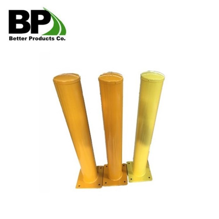 Hot Sales Traffic warning corner bollards Top cutting steel bollard for Traffic