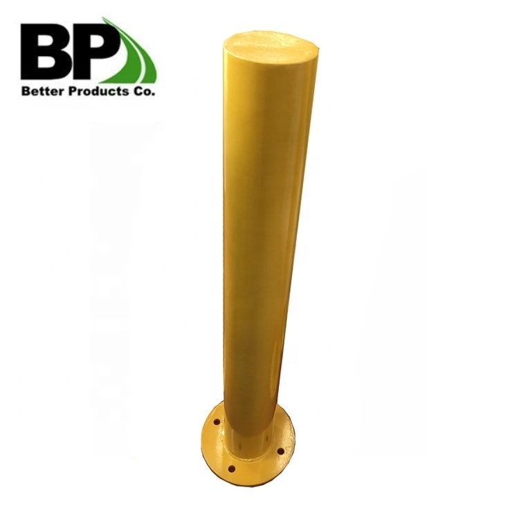 Driveway and Sidewalk Safety Bollards Yellow Steel Parking Bollards Removable Security Posts for Traffic Sensitive