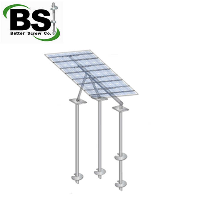 Round Helical Pier in Hot Dipped Galvanized Steel Conforms to ASTM A153