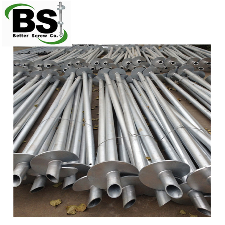 Round Screw Helical Piles for Home Addition Foundation Supporting Structure