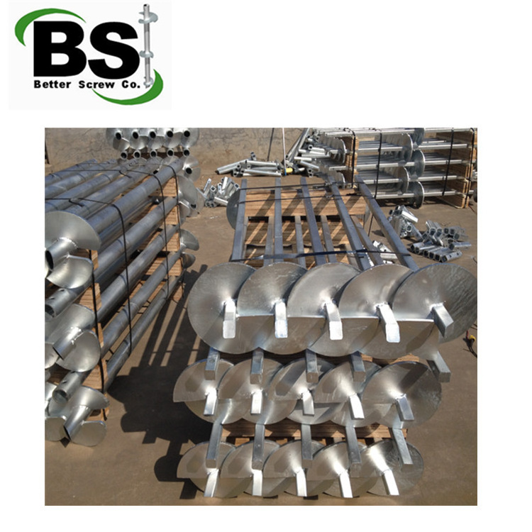 Hot-Dipped Galvanized Steel Square Bar or Tubular Helical Pier Conforming to ASTM A153